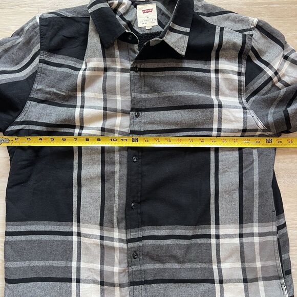 Levi Plaid Flannel Sherpa Fleece Jacket-Size XXL - Picture 9 of 10